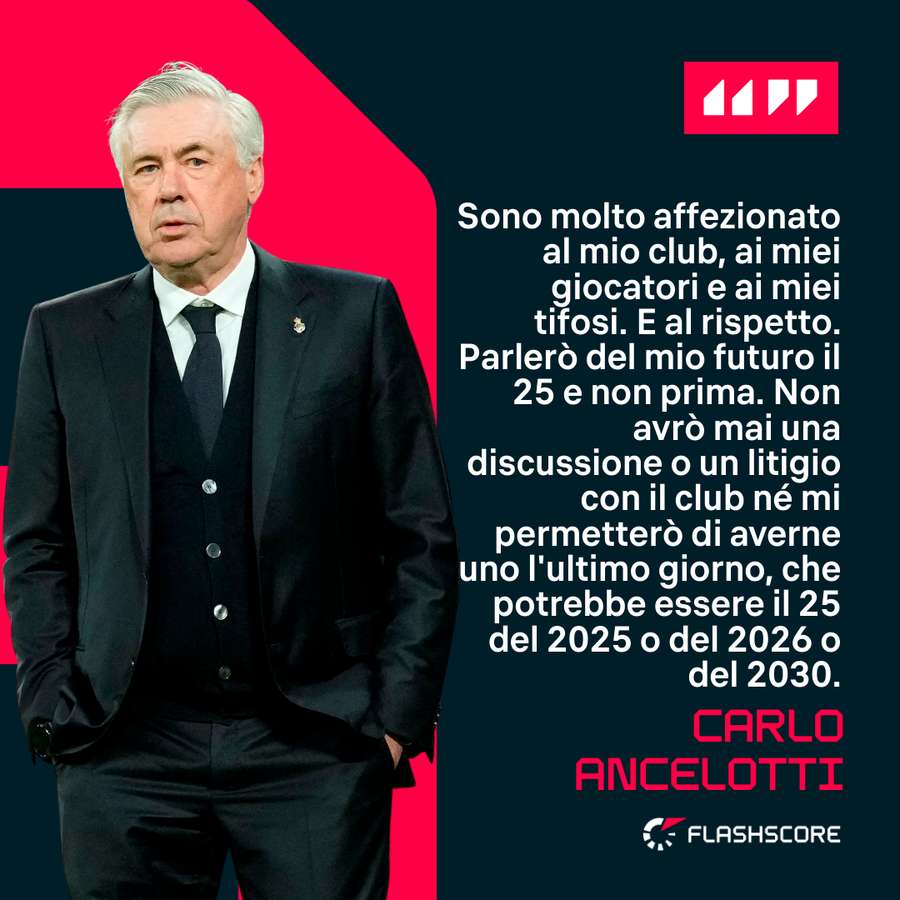 Le dichiarazioni di Ancelotti