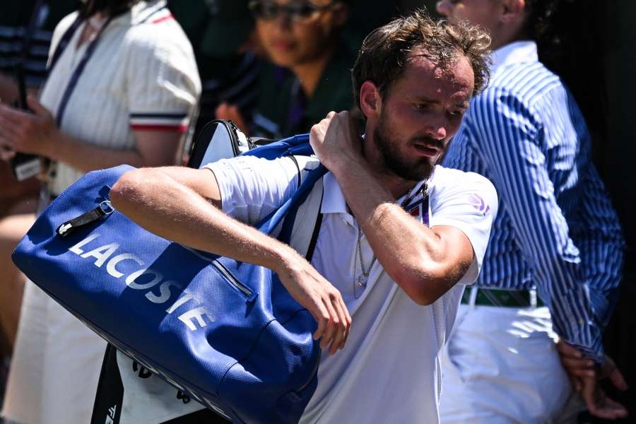Daniil Medveděv nezvládl zápas proti Corentinu Moutetovi.