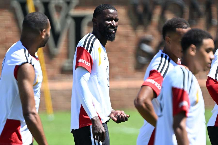 Rudiger during Germany training Rudiger during Germany training
