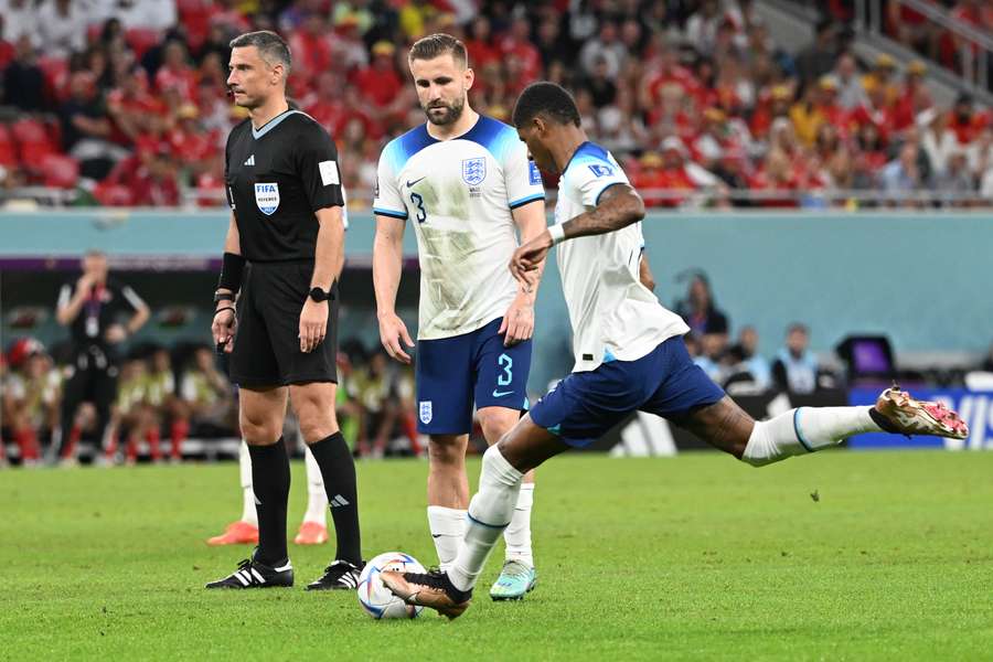 Faza fixă din care Rashford reușește să deschidă scorul Faza fixă din care Rashford reușește să deschidă scorul