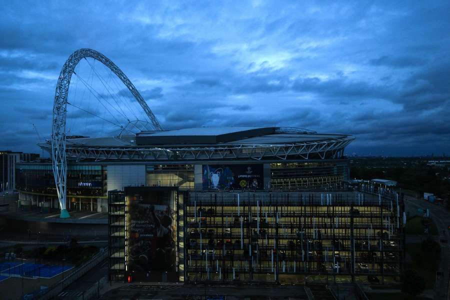 Das Wembley-Stadion ist bereit für das Finale der UEFA Champions League.