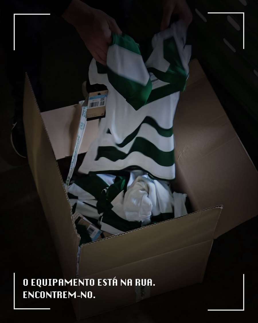 A imagem partilhada pelo Sporting A imagem partilhada pelo Sporting