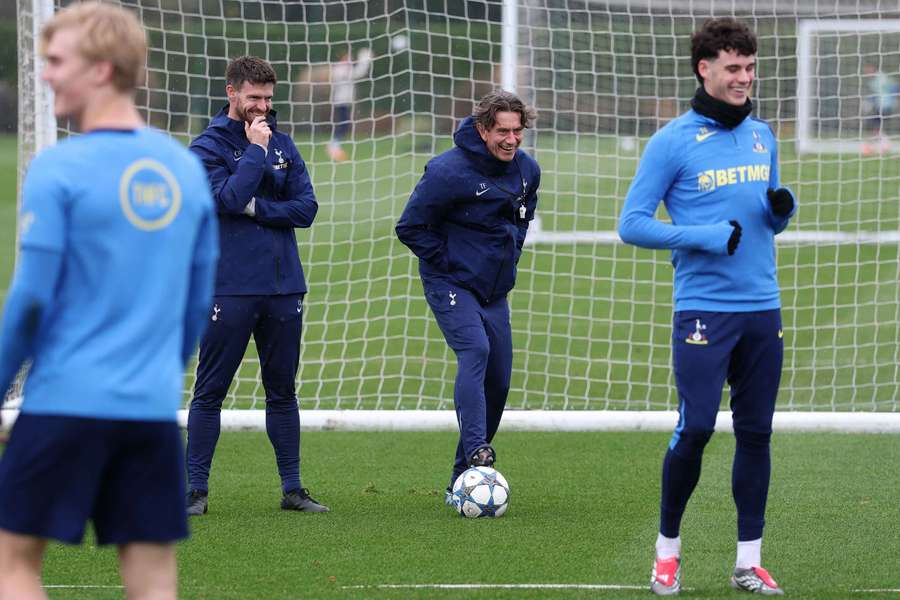 Tottenham Hotspur during training.