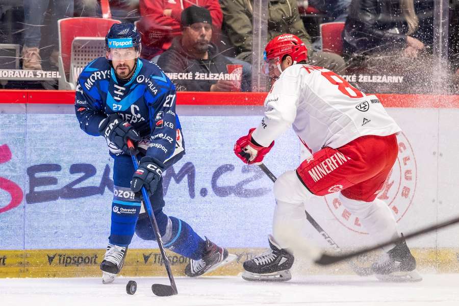 Marek Hrivík během zápasu v Třinci.