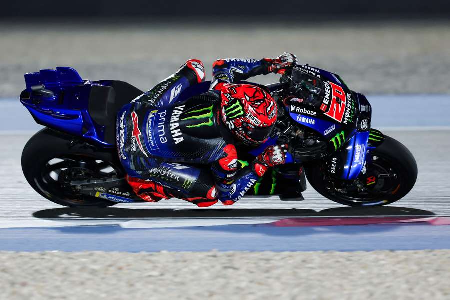 Fabio Quartararo avec sa Yamaha.