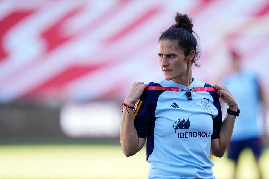 Montse Tomé, en un entrenamiento.