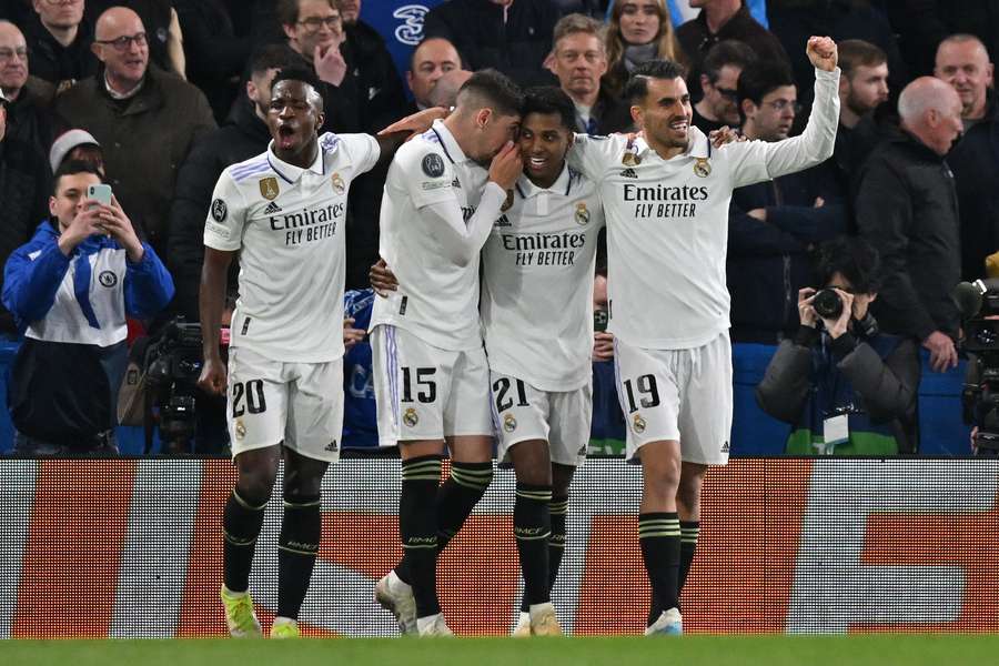 Vinicius Jr., Valverde, Rodrygo e Ceballos