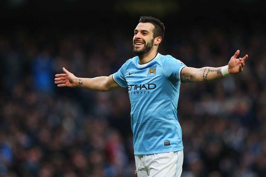 Alvaro Negredo won the Premier League title with Manchester City