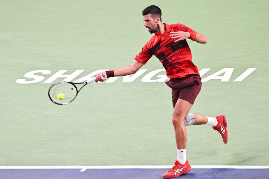 Novak Djokovic beim ATP Shanghai 2024.