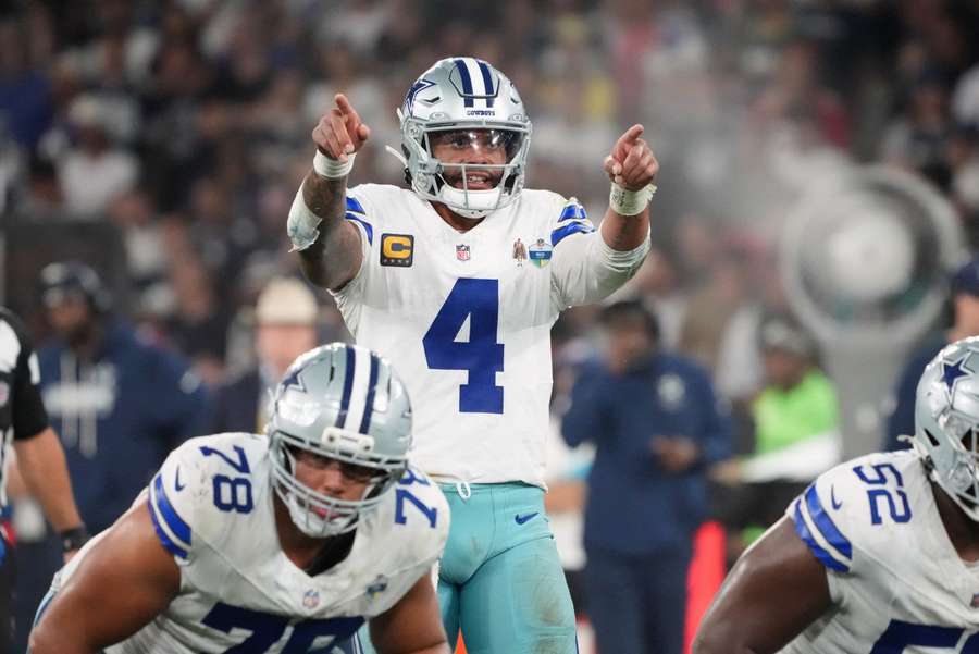 Dak Prescott em Dallas Cowboys x Baltimore Ravens, no Maracanã Dak Prescott em Dallas Cowboys x Baltimore Ravens, no Maracanã