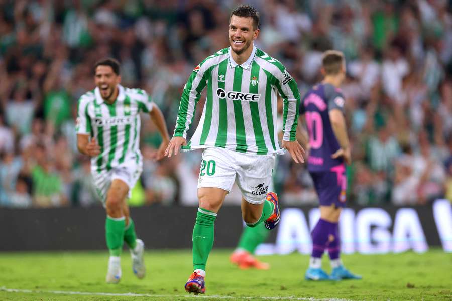 Lo Celso celebra su gol ante el Espanyol