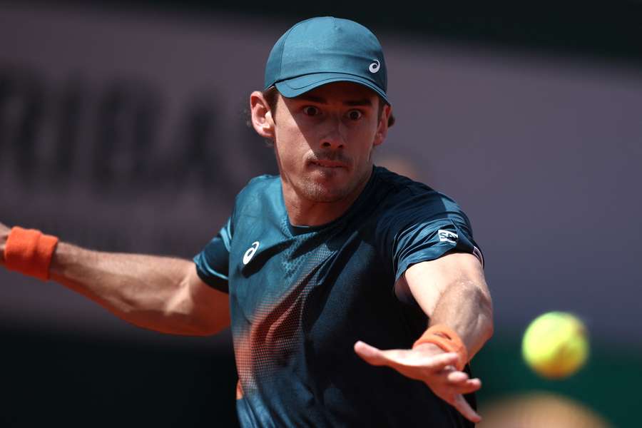 Alex De Minaur à Roland-Garros.