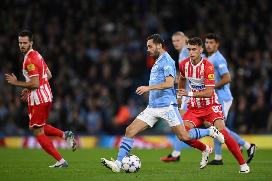 Bernardo Silva cette semaine lors du match face à l'Étoile rouge.