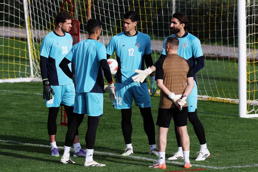 Iran's men's national team players train in Turkey