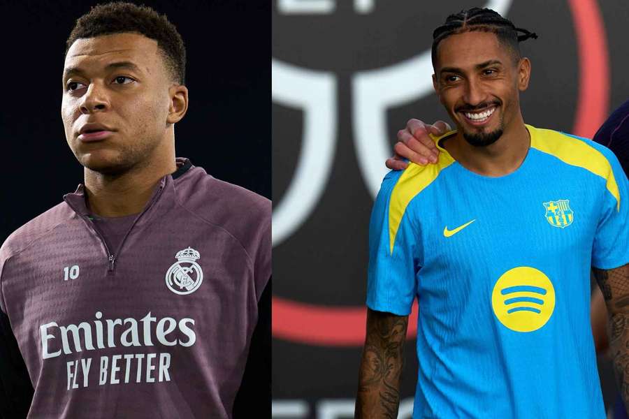 Mbappé y Raphinha, las armas letales de un Barça-Real Madrid que promete muchos goles Mbappé y Raphinha, las armas letales de un Barça-Real Madrid que promete muchos goles