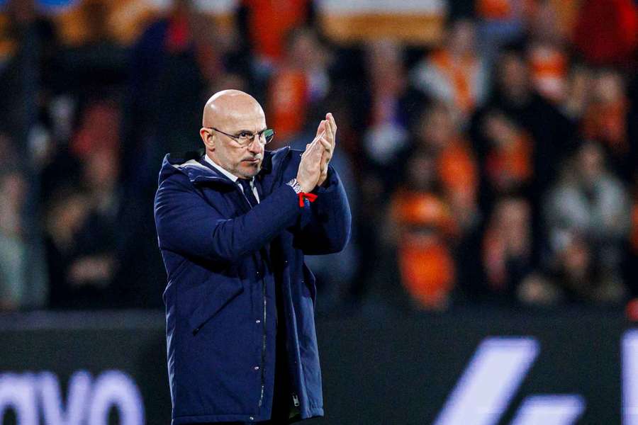 De la Fuente, aplaudiendo en Róterdam