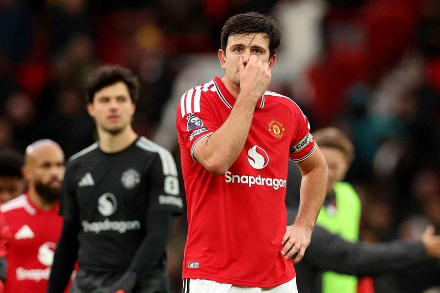 Harry Maguire après le match. Harry Maguire après le match.