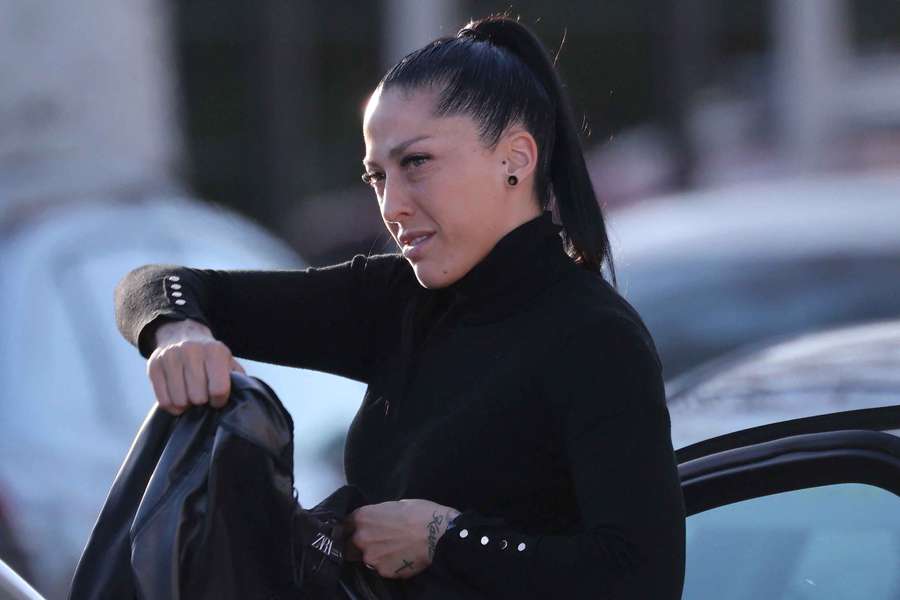 Jennifer Hermoso, durante el juicio a Rubiales