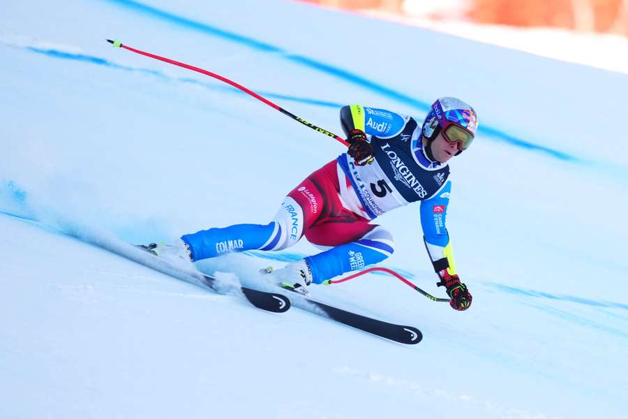 France's Alexis Pinturault in action during the Super-G