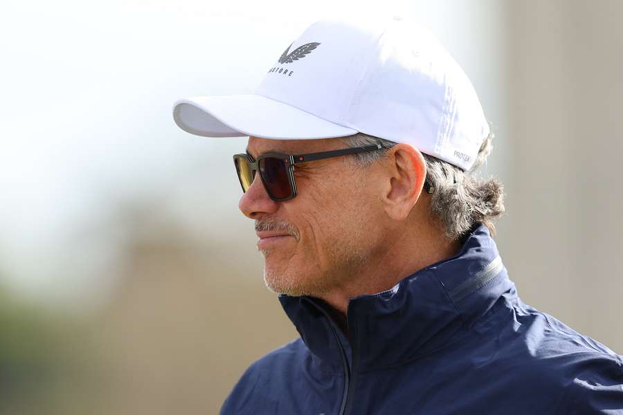 Incoming Wallabies coach Les Kiss watches a training session in Perth last week.