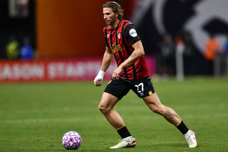 Zabarnyi con el Bournemouth en un amistoso a principios de agosto.