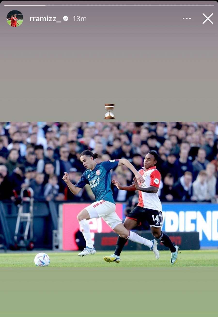 De Instagram-story van Ramiz Zerrouki