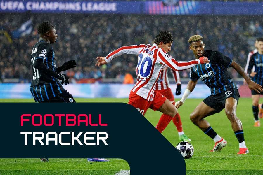 Raphael Onyedika, right, netted for Club Brugge