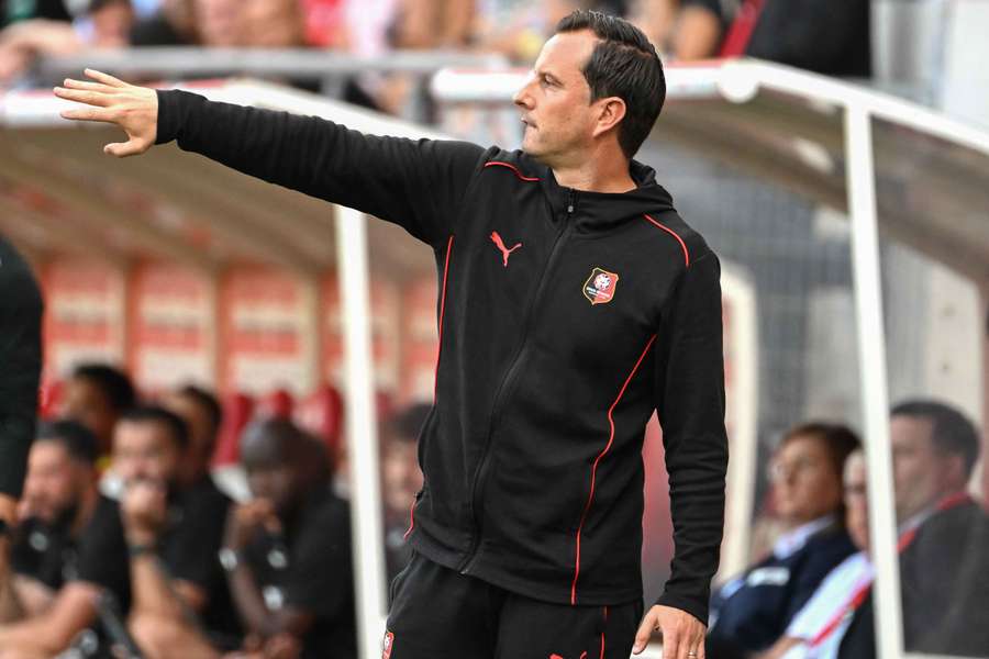 Julien Stéphan avec Rennes en septembre 2024.