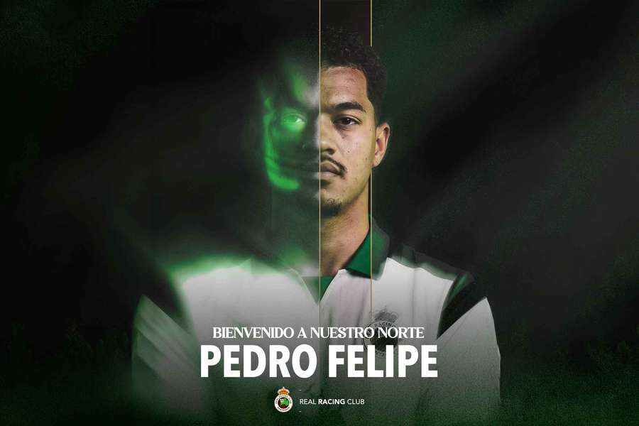 Pedro Felipe, nuevo jugador del Racing de Santander Pedro Felipe, nuevo jugador del Racing de Santander