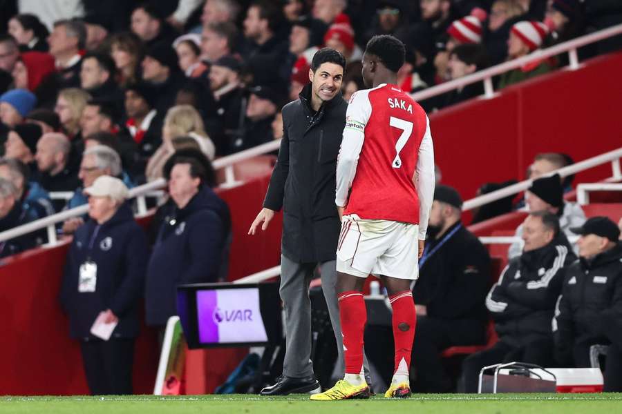 Arteta and Saka