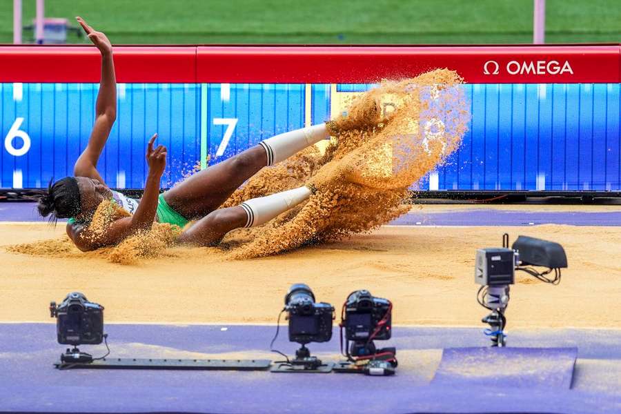 Agate de Sousa ficou em 24.º no salto em comprimento