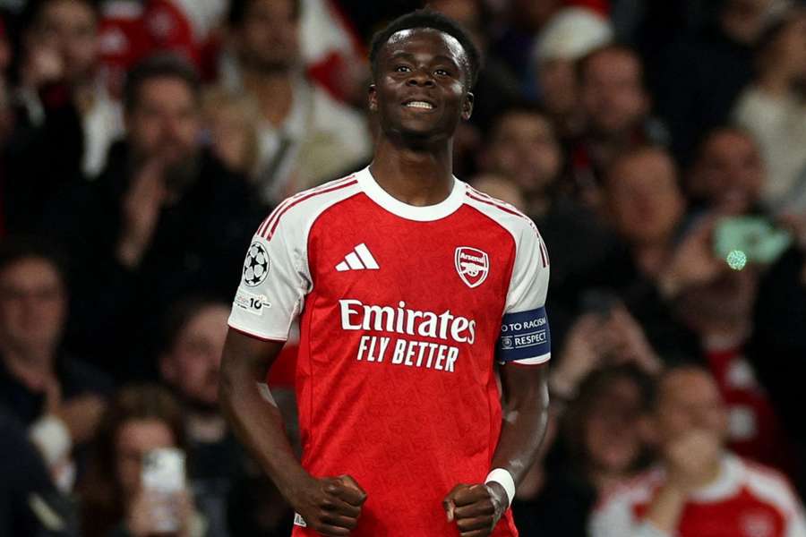 Saka garantiu a vaga do Arsenal na final da Champions