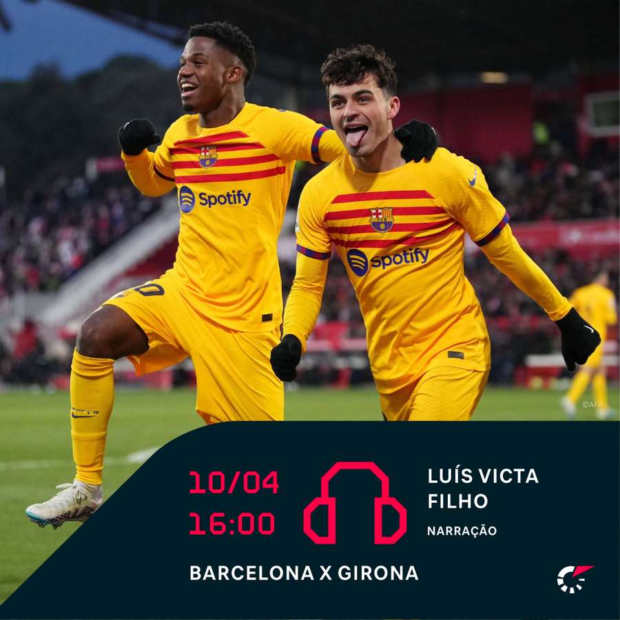 Líder de LaLiga, Barcelona joga na segunda-feira (10) contra o Girona