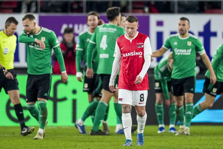 Jordy Clasie na de 1-2 van PEC