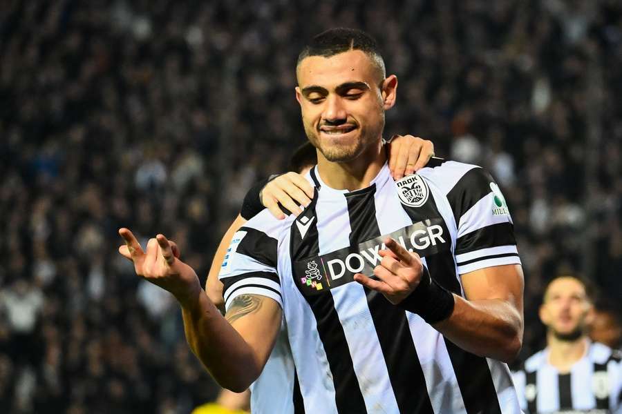Giakoumakis em ação pelo PAOK, da Grécia