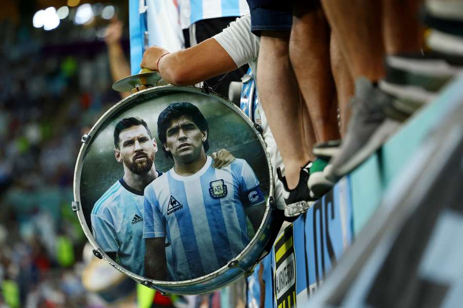 Messi is aiming to follow in the footsteps of the great Maradona by taking Argentina to WC glory