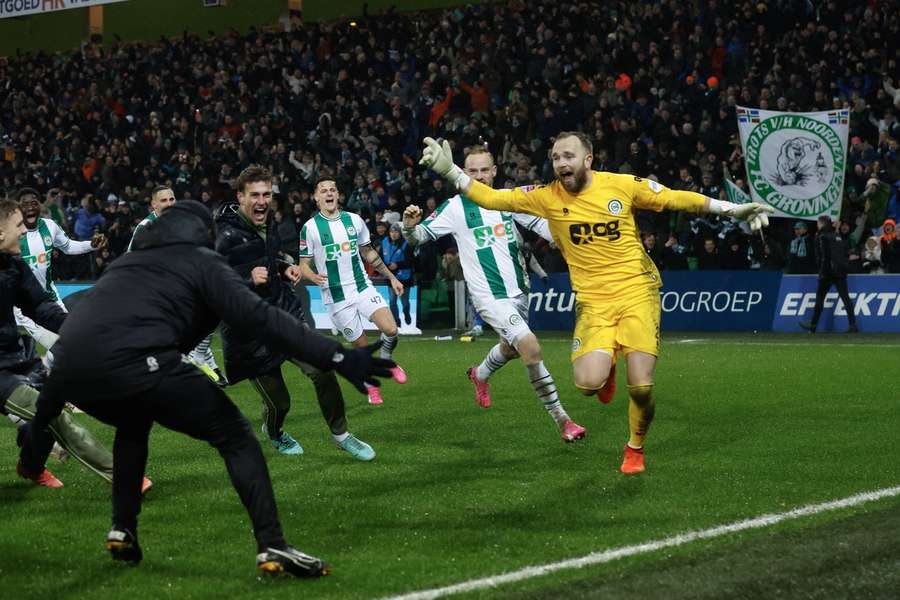 Hidde Jurjus maakte zijn debuut voor FC Groningen in de thuiswedstrijd tegen FC Emmen op 23 oktober 2023