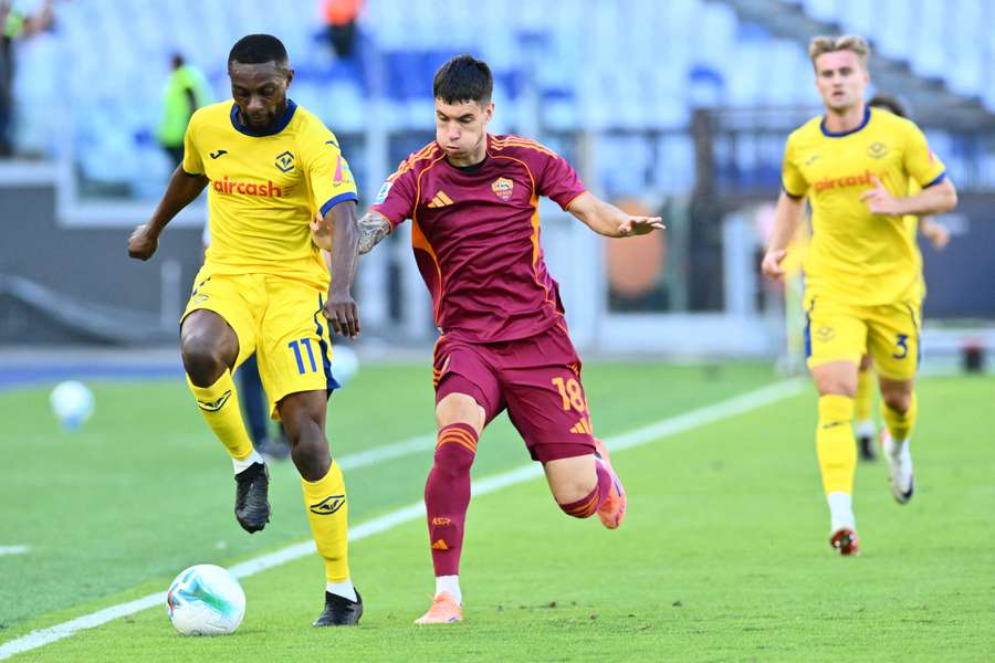 Matias Soulé durante il match contro l'Hellas Verona