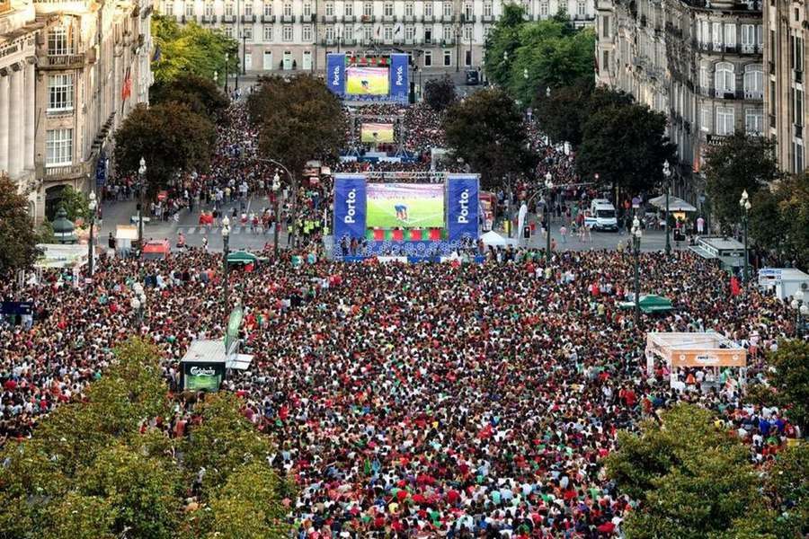Porto festejou apuramento de Portugal no Euro-2024