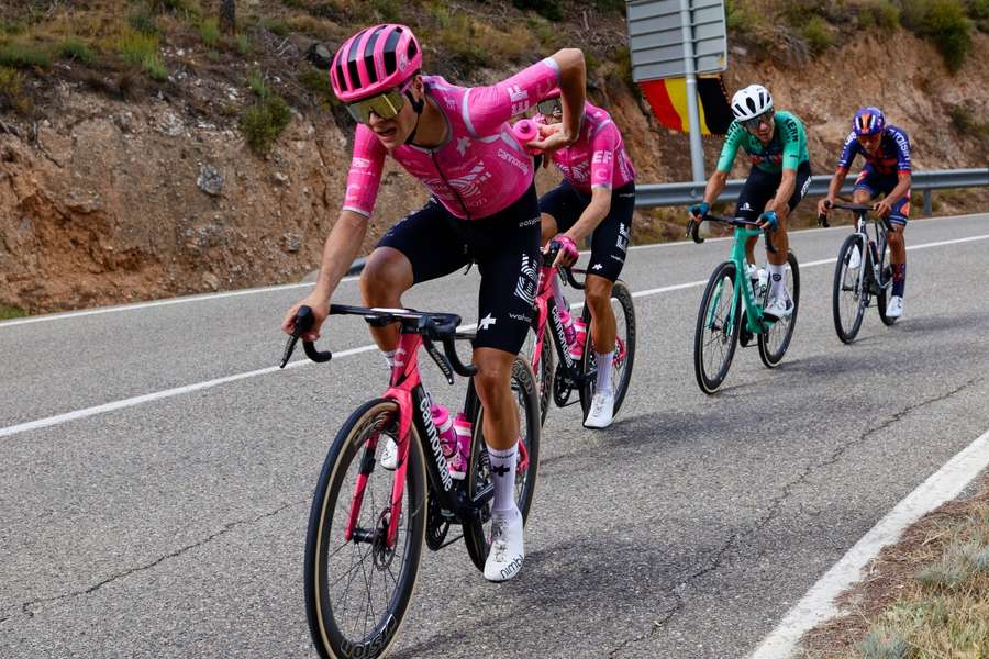 Markel Beloki, na passada Volta a Espanha com a Education First