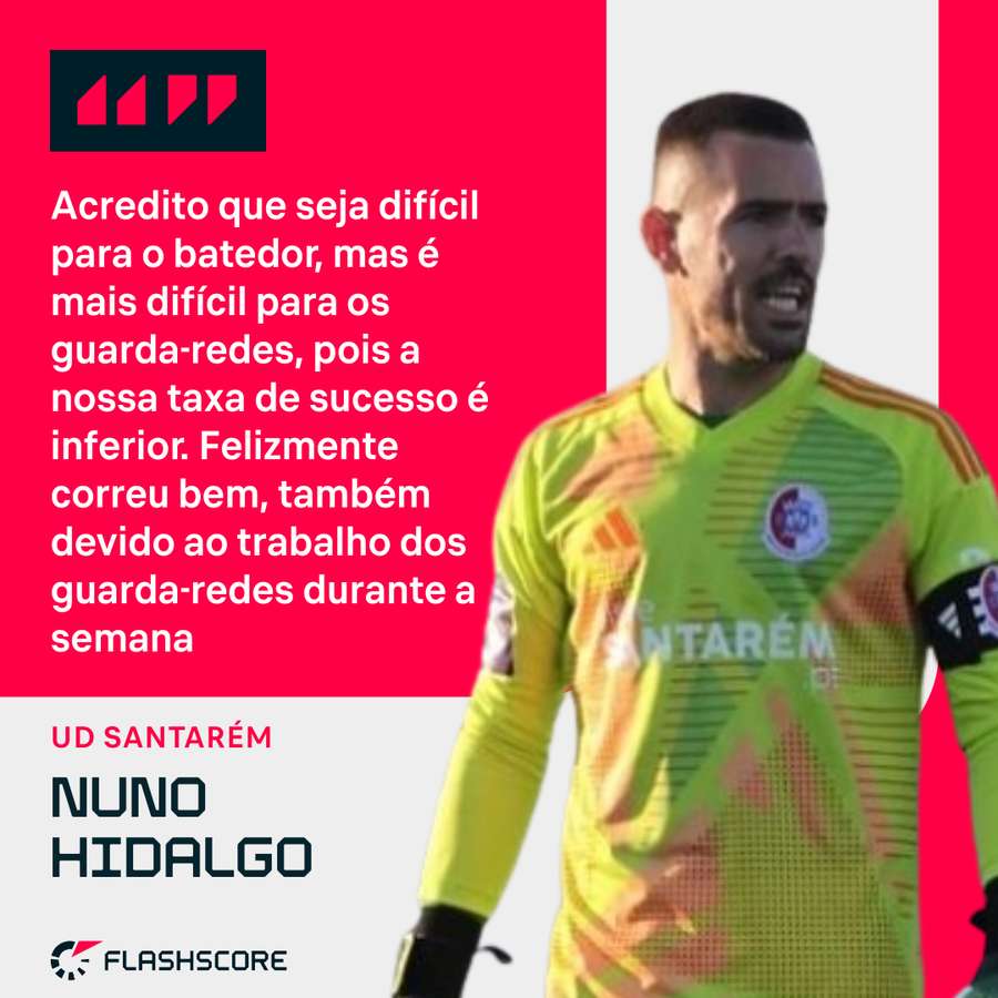 Nuno Hidalgo defendeu duas grandes penalidades