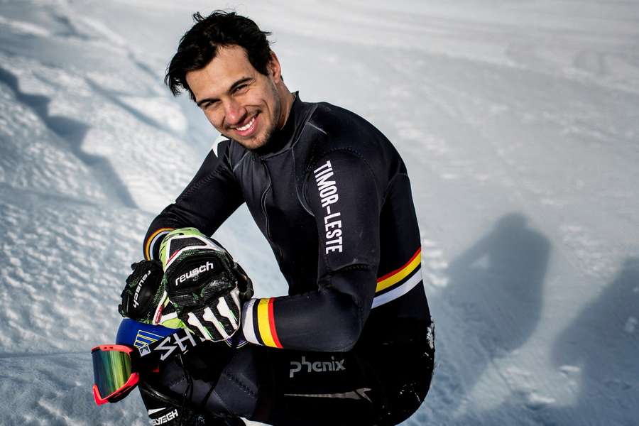 Yohan Goutt Gonçalves, praticante de ski alpino