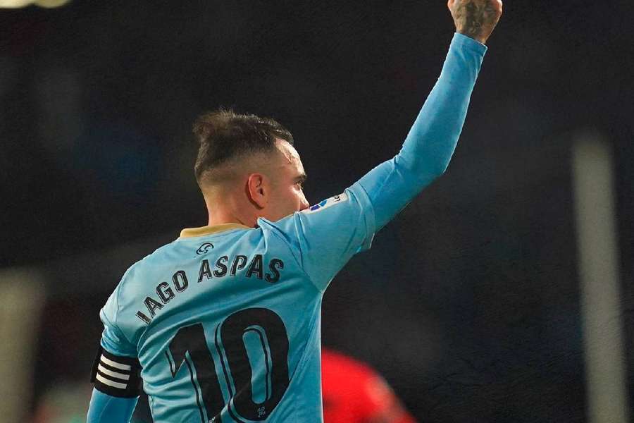 Aspas comemora grande atuação contra o Rayo Vallecano