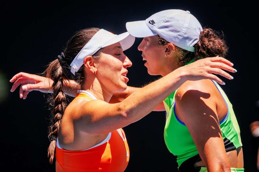 Jessica Pegula com Madison Keys