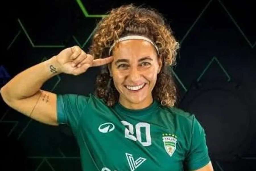 Cátia Morgado, jogadora de futsal do Leões de Porto Salvo Cátia Morgado, jogadora de futsal do Leões de Porto Salvo
