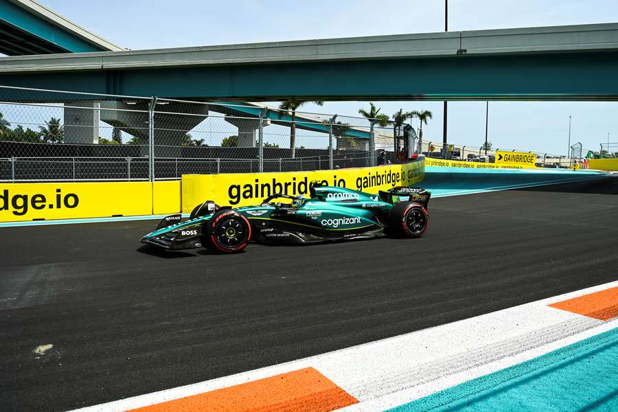 Fernando Alonso no circuito de Miami