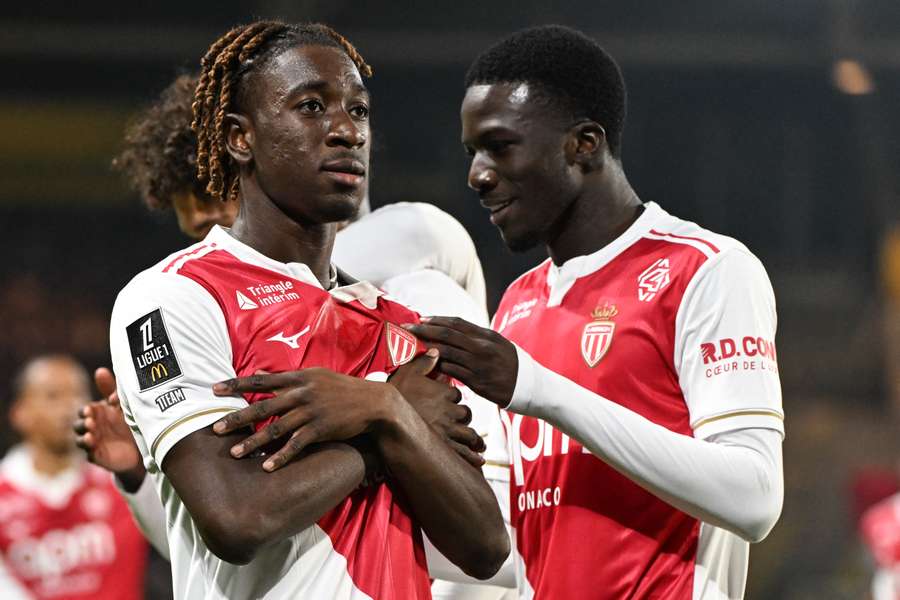 Mamadou Coulibaly opened the scoring for Monaco Mamadou Coulibaly opened the scoring for Monaco