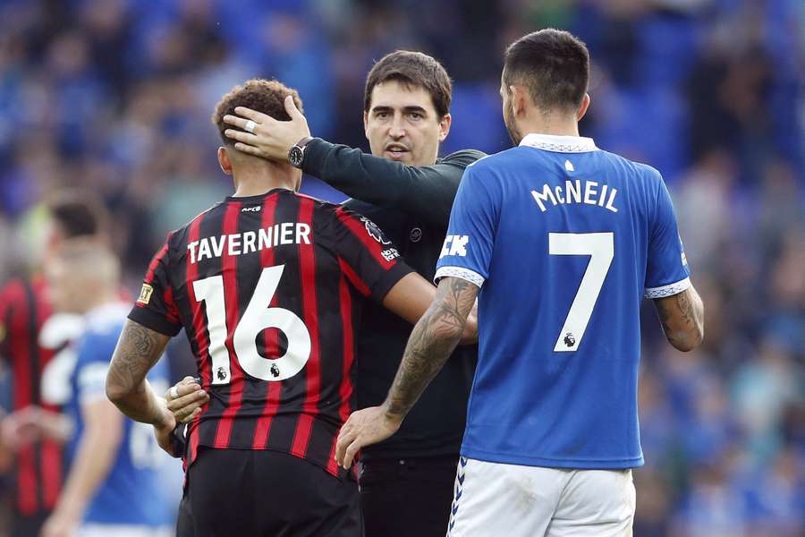 Bournemouth lost 3-0 at Everton