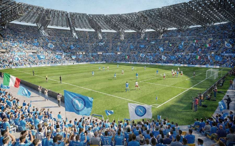 W Neapolu ma powstać nowy najniższy poziom widowni, który przysunie widzów do boiska