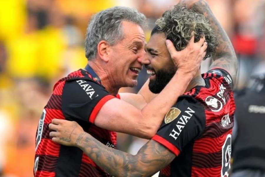 Landim e Gabigol, uma relação desgastada neste momento